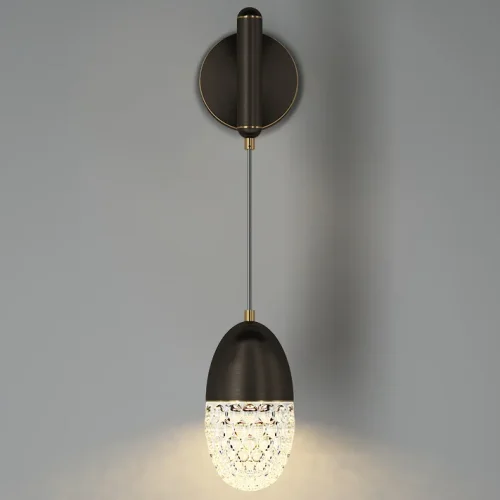 Настенный светильник GRAPE WALL Black 212041-23 ImperiumLoft прозрачный на 1 лампу, основание чёрное в стиле современный фото 10