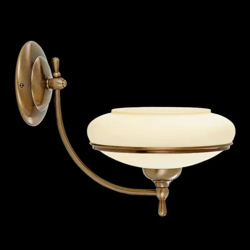 Бра San Marino SAN-K-1(P) Kutek бежевый на 1 лампу, основание бронзовое в стиле американский фото 2