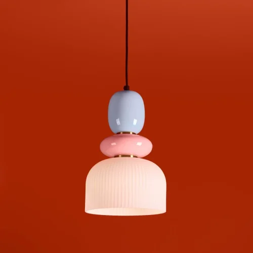 Светильник подвесной Alzare FR5595PL-01B2 Freya разноцветный белый на 1 лампу, основание чёрное в стиле современный мемфис фото 10 Светильник подвесной Alzare FR5595PL-01B2 Freya разноцветный белый на 1 лампу, основание чёрное в стиле современный мемфис фото 10