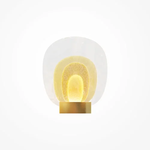 Бра LED Biology MOD367WL-L3BSK Maytoni прозрачный на 1 лампу, основание латунь в стиле современный хай-тек фото 3