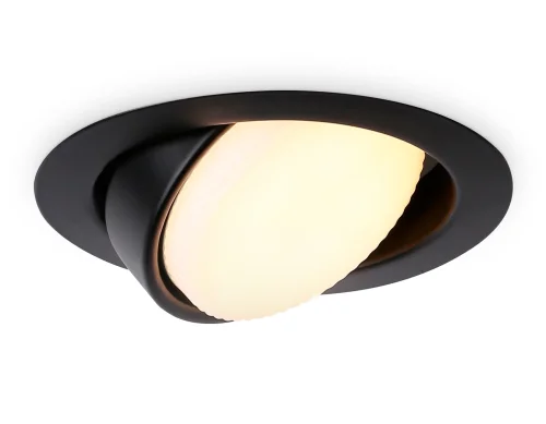Светильник точечный G10123 Ambrella light чёрный на 1 лампу, основание чёрное в стиле современный хай-тек 