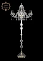 Торшер 13.12.10.300.h-210.Gd.Sp Bohemia Art Classic  прозрачный 10 ламп, основание золотое в стиле классика
