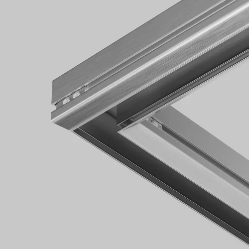 Уголок для профиля Magnetic track system Exility TRA034ICL-MP Maytoni серебряный в стиле хай-тек современный для светильников серии Magnetic track system Exility trinity трёхфазный unity однофазная gravity магнитная exility тонкая магнитная фото 4