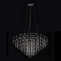 Люстра подвесная LED Spy 10258/800 LOFT IT хром на 1 лампу, основание хром в стиле хай-тек 