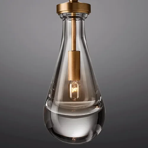 Светильник подвесной MELANY 189562-23 ImperiumLoft прозрачный 1 лампа, основание латунь в стиле современный  фото 10