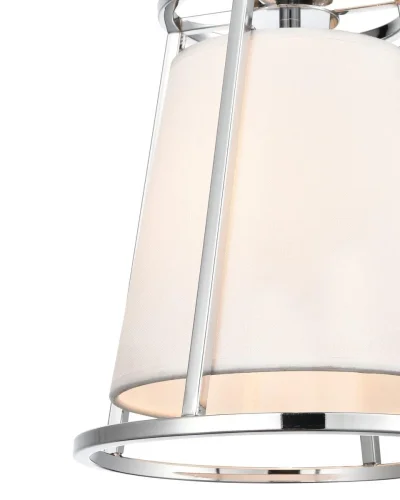 Светильник подвесной Linda VL4243P01 Vele Luce белый 1 лампа, основание хром в стиле классический  фото 3