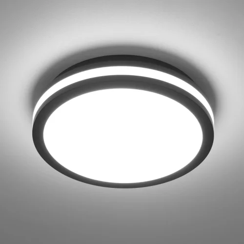 Светильник потолочный LED Luns CL711011V Citilux белый 1 лампа, основание чёрное в стиле современный круглый фото 4