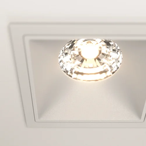 Светильник точечный Alfa LED DL043-02-15W3K-D-SQ-W Maytoni белый на 2 лампы, основание белое в стиле современный фото 14