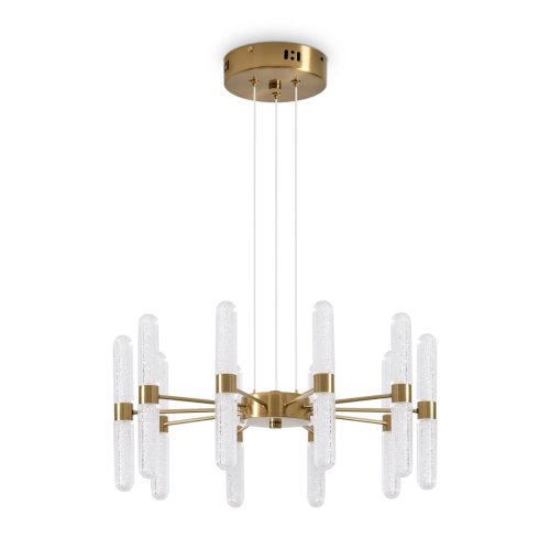 Светильник подвесной LED Alias FR2050PL-L50BS Freya прозрачный на 20 ламп, основание латунь в стиле классический фото 12 Светильник подвесной LED Alias FR2050PL-L50BS Freya прозрачный на 20 ламп, основание латунь в стиле классический фото 12