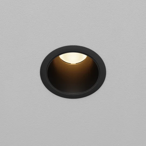 Светильник точечный LED Dip DL116-10W-3K-B Maytoni чёрный на 1 лампу, основание чёрное в стиле современный хай-тек круглый фото 3
