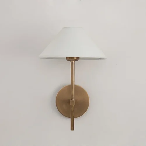 Настенное бра FAREL WALL 140673-26 ImperiumLoft белый на 1 лампу, основание латунь в стиле современный фото 2