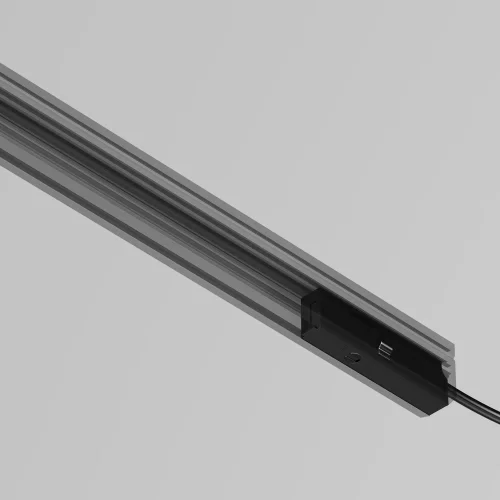 Ввод питания Magnetic track system Levity TRA184B-1B-100 Maytoni чёрный в стиле хай-тек современный для светильников серии Magnetic track system Levity levity магнитная фото 4