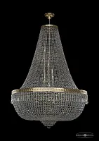 Люстра потолочная хрустальная 19271/H2/100IV G Bohemia Ivele Crystal прозрачная на 26 ламп, основание золотое в стиле классика sp