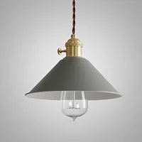 Светильник подвесной BRAID серый 178450-26 ImperiumLoft серый 1 лампа, основание латунь в стиле современный 