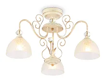 Люстра потолочная TR3055 Ambrella light белая на 3 лампы, основание белое в стиле классика 
