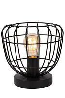 Настольная лампа Filox 00529/01/30 Lucide чёрная 1 лампа, основание чёрное металл в стиле современный 