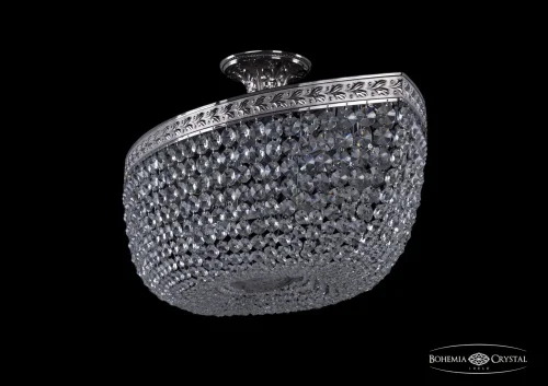 Люстра потолочная хрустальная 19113/90IV Ni Bohemia Ivele Crystal прозрачная на 12 ламп, основание никель в стиле классический sp фото 2