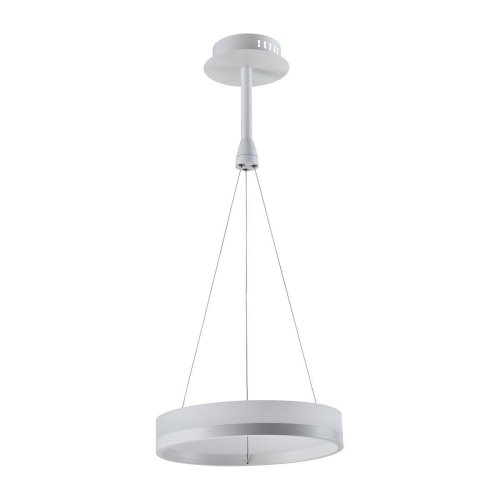 Светильник подвесной LED Crime V1760-PL Moderli белый 1 лампа, основание белое в стиле хай-тек кольца