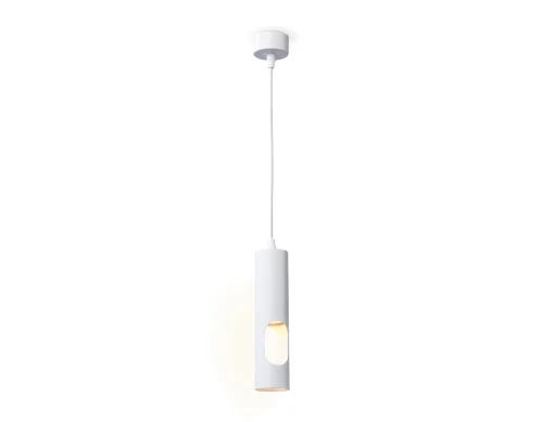 Светильник подвесной TN5106 Ambrella light белый 1 лампа, основание белое в стиле хай-тек современный трубочки