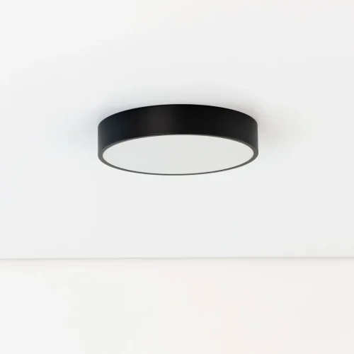 Светильник потолочный LED Купер CL72424V1 Citilux белый 1 лампа, основание чёрное в стиле современный хай-тек минимализм  фото 3