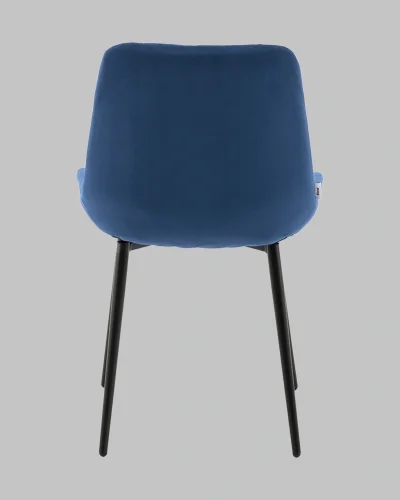 Стул Флекс N велюр синий УТ000041302 Stool Group, синий/велюр, ножки/металл/чёрный, размеры - *830**** фото 5