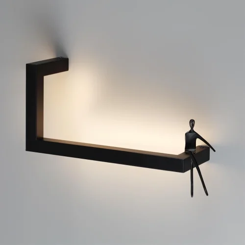 Бра Grafic 7153/10WL Odeon Light чёрный на 1 лампу, основание чёрное в стиле хай-тек отражённый свет фото 5 Бра Grafic 7153/10WL Odeon Light чёрный на 1 лампу, основание чёрное в стиле хай-тек отражённый свет фото 5