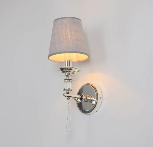 Бра Rivoli OML-64201-01 Omnilux серый на 1 лампу, основание серебряное в стиле классический фото 3