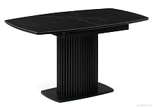 Керамический стол Фестер 160(205)х90х76 черный мрамор / черный 572422 Woodville столешница чёрная из керамика