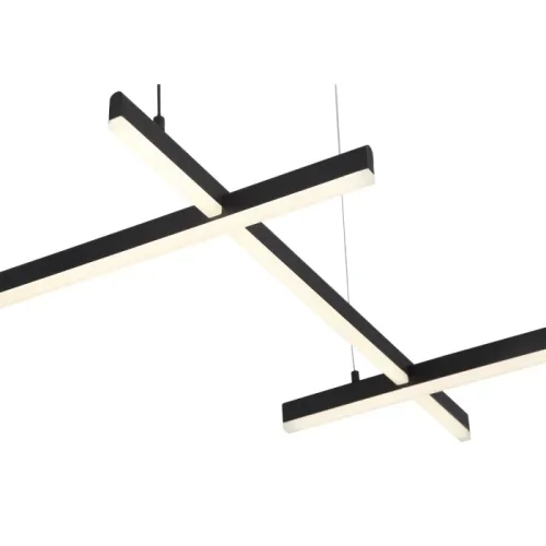 Люстра подвесная LED Basoni SL394.403.06 ST-Luce белая на 6 ламп, основание чёрное в стиле хай-тек фото 2