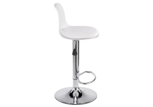 Барный стул Soft white 11878 Woodville, белый/искусственная кожа, ножки/металл/хром, размеры - *1030***380*380 фото 3