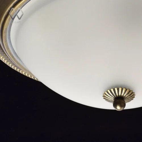 Люстра потолочная Ариадна 450015503 MW-Light белая на 3 лампы, основание античное бронза в стиле современный  фото 7