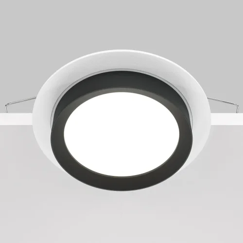 Светильник точечный Hoop DL086-GX53-RD-WB Maytoni белый чёрный 1 лампа, основание белое чёрное в стиле современный  фото 5