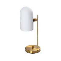Настольная лампа Cassel A5454LT-1PB Arte Lamp белая на 1 лампу, основание медь металл в стиле современный 