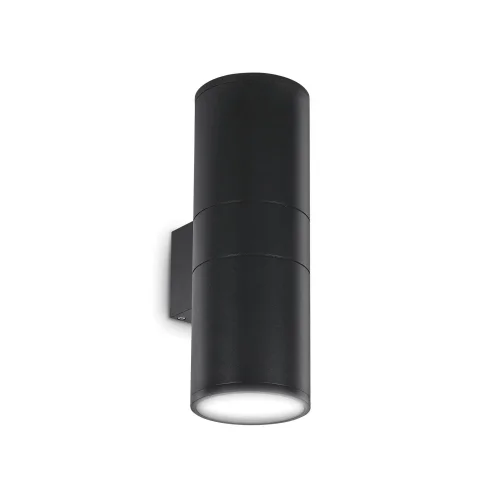 Настенный светильник уличный GUN AP2 BIG NERO Ideal Lux уличный IP55 чёрный 2 лампы, плафон чёрный в стиле современный E27 фото 2