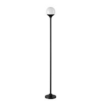 Парковый светильник LED Dew 7120/3GLA Odeon Light уличный IP65 чёрный на 1 лампу, плафон белый в стиле хай-тек современный LED
