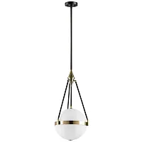 Светильник подвесной Modena 816037 Lightstar белый 3 лампы, основание чёрное в стиле арт-деко 