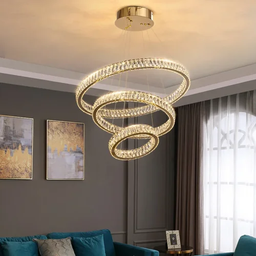 Люстра подвесная BERTOLDA B D40+60 219966-23 ImperiumLoft прозрачная на 2 лампы, основание латунь в стиле современный фото 7