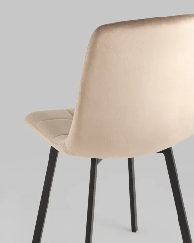 Стул Chilly, велюр мокка, сиденье УТ000039296 Stool Group, мокко/велюр, ножки/металл/чёрный, размеры - ***** фото 6
