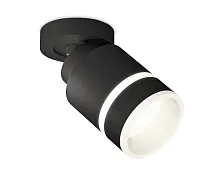 Светильник накладной XM8111004 Ambrella light чёрный 1 лампа, основание чёрное в стиле хай-тек круглый