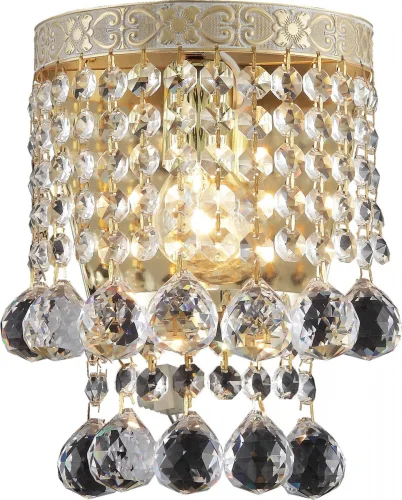 Бра Vivien TL7230B-01WG Toplight прозрачный на 1 лампа, основание золотое в стиле классический 