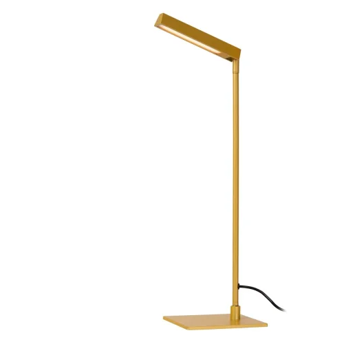 Настольная лампа офисная LED Lavale 44501/03/44 Lucide жёлтая 1 лампа, основание жёлтое металл в стиле современный минимализм  фото 3
