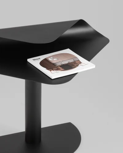 Журнальный столик Cornea, металл, черный УТ000041894 Stool Group столешница из фото 3
