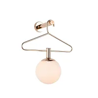 Бра Corbetta OML-85811-01 Omnilux белый 1 лампа, основание золотое в стиле современный 