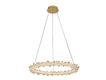 Светильник подвесной LED 8281/600 gold NEW Newport прозрачный на 1 лампу, основание золотое в стиле классический американский современный кольца