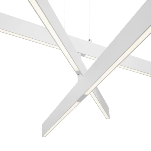 Светильник подвесной LED Origami MOD163PL-L38W4K Maytoni белый 1 лампа, основание белое в стиле хай-тек современный линейный фото 4