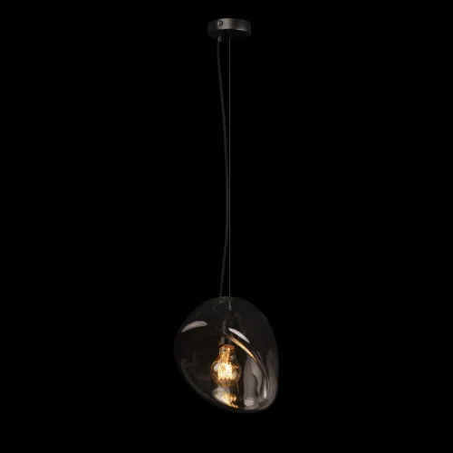 Светильник подвесной Gallo 10293 Clear LOFT IT прозрачный 1 лампа, основание чёрное в стиле арт-деко  фото 2