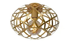 Светильник потолочный Wolfram 21117/30/02 Lucide матовый золото латунь 1 лампа, основание латунь матовое золото в стиле современный 