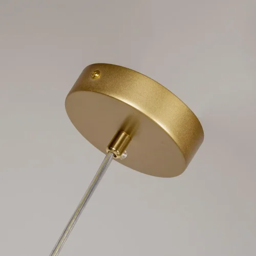Люстра подвесная Carina 4059-4P F-promo белая на 4 лампы, основание золотое в стиле современный шар фото 4