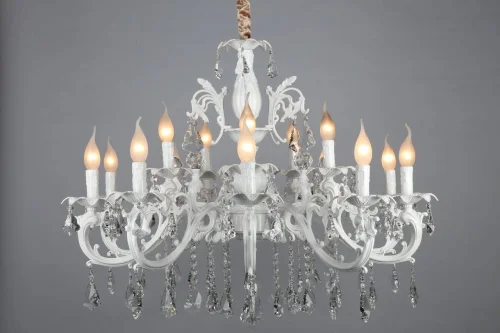 Люстра подвесная Catanzaro OML-30807-15 Omnilux белая на 15 ламп, основание белое в стиле классический  фото 6