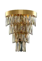 Бра ABIGAIL AP3 GOLD/AMBER Crystal Lux янтарный 3 лампы, основание золотое в стиле классический 